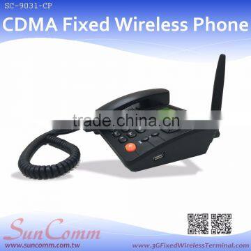 SC-9031-CP CDMA Fixed Wireless Desktop Phone with Radio