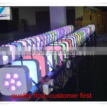 led stage lighting wireless par led rgbwa-uv 6 in1 6pcs led battery light