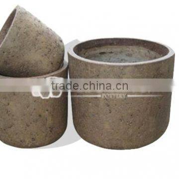 Round Lightweight Concrete Pot