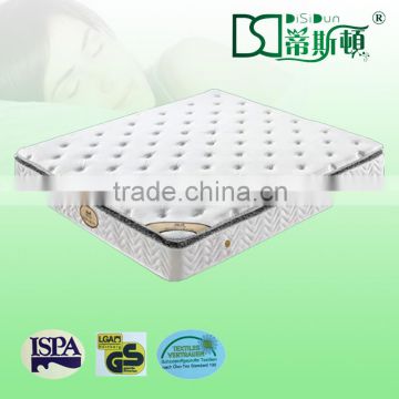 comfortable euro top latex spring mattress with zipper