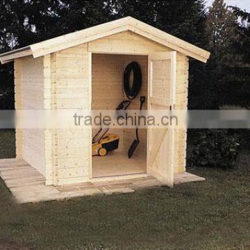 Economical non-pollution garden storage log house