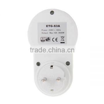 ETG-63A 220V-230V Digital Timer Converter Energy-saving Programmable Timer EU Plug photo-3