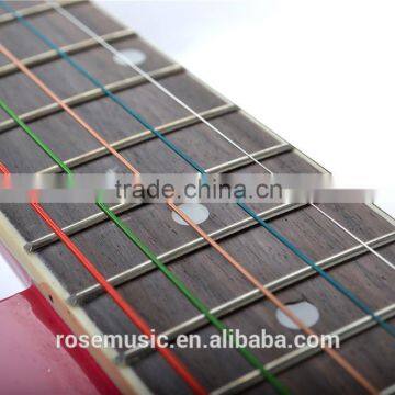 Colorful 40 Inch Beginner Cut-away Acoustic Guitar CARAVAN MUSIC HS4018 photo-4