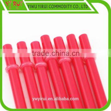 plastic straight straw with plastic circle