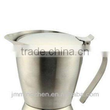 Mirror polishing stainless steel gravy boat with cover