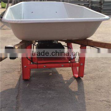 Pneumatic Wheel Wheel Type and Metal Tray Material Electric Power Barrow photo-2