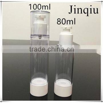 80ml 100ml airless pump bottle/cosmetic cream bottle