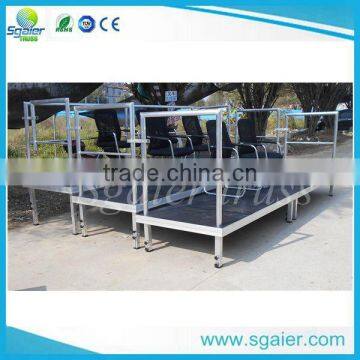 18mm Thickness Board Aluminum Seatings With Guardrail Used for Stadium and Church photo-3