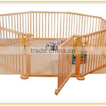 Solid Pine Wood Baby Playpen With Door photo-5