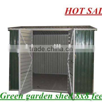 Hot sale green garden shed 8x8 feet