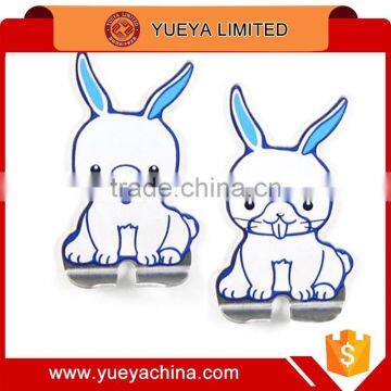 Multifunctional Cute QQ Penguin Shaped Stainless Steel Sticky Hanger Hooks 2pcs Set photo-4