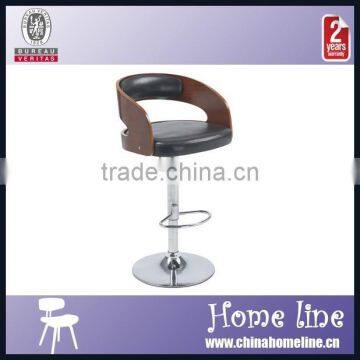 BAR00006 Wood And Leather Bar Chair, Hight Chair for Bar, Bar Stool Chair