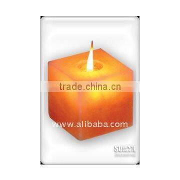 Himalayan Salt Candle Holder (Cube Shape)