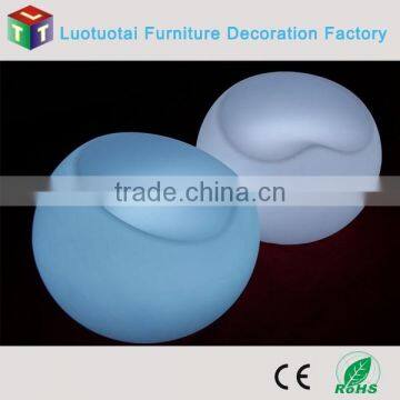 Plastic Living Room Furniture LED Round Sofa Set