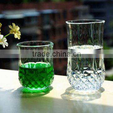 Lead free cheap water cup clear juice glass