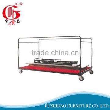 Cheap plywood steel frame trolley cart for industry