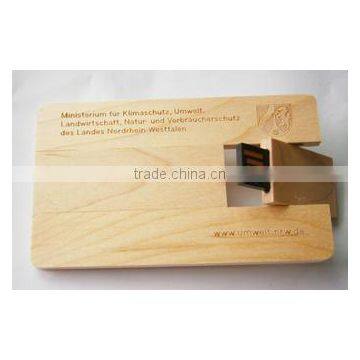 popuar 2gb wood card usb flash drives