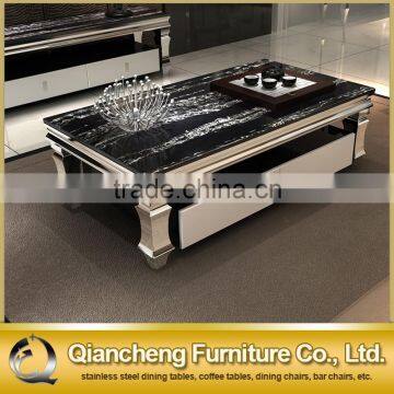 Popular Metal Base Marble Center Table Decorations Coffee Table photo-3