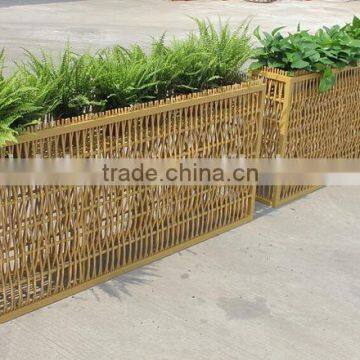 Rattan Flower Pots for Outdoor & Indoor & Garden with Aluminum / SGS