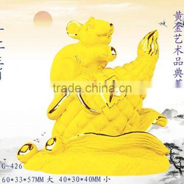 24k gold plated Chinese zodiac signs Rat