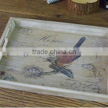 European rural style zakka wooden tray