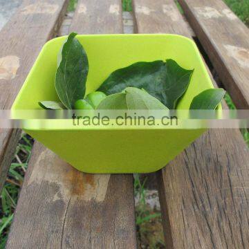 Disposable mixing square bamboo fibre powder bowls