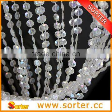 plastic bead chain curtain for wedding decor accessory