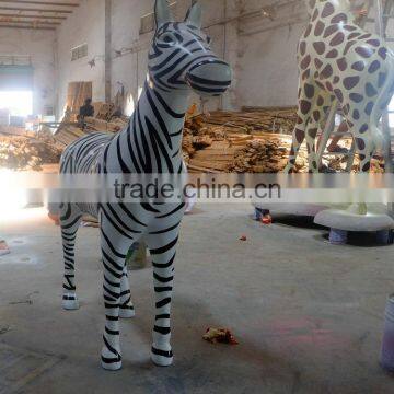 FRP Life-size Zebra Statue Sculpture photo-3