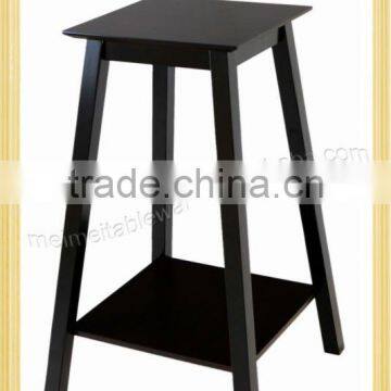Ladder type wooden vase stand with shelf