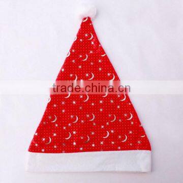 Best products various custom star flower pattern small square polyester Xmas cap wool felt Personalized felt Christmas hat