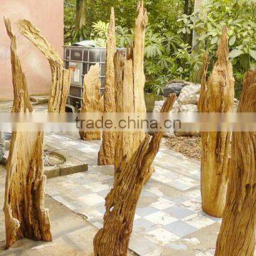 Natural Old Wood Sculpture for Landscaping Decking photo-2