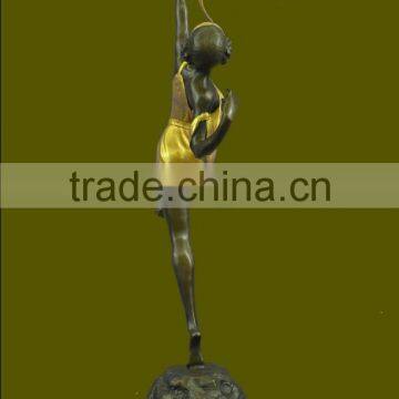 Home Decorations Antique Metal Crafts Bronze Sculpture Hunting Statue photo-2