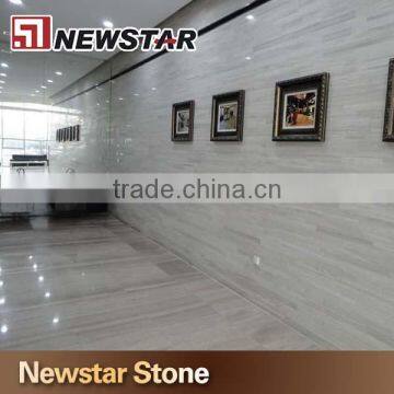 Newstar White Wooden Veins Stone Finished Marble Tile photo-5