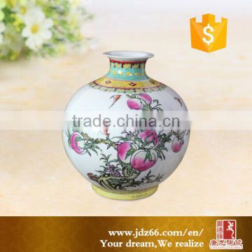 Hot selling painting designs small ceramic flower vase