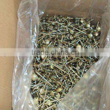 Color galvanized corrugated roofing nails