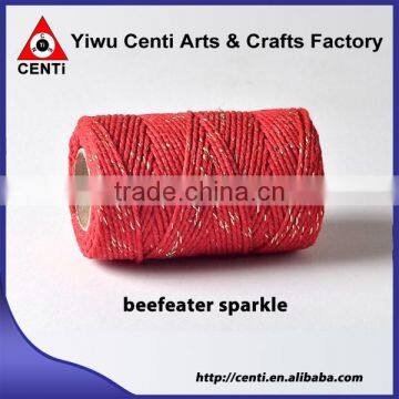 Quality beefeater red and sparkle coloured original cotton bakers twine