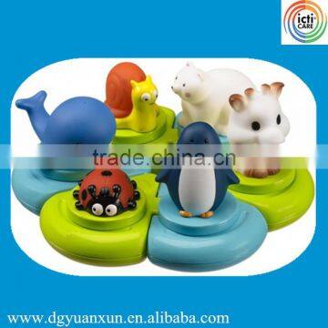 2015 new hot baby bath animal toy in Baby's Tub wholesale bath puzzle toy for kids from icti manufactiory