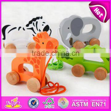 2015 Lovely Wooden Pull Toy for Kids,Best Seller Children Pull Line Toy,High Quality Baby Wooden Toy Pull and Push Toy W05B084 photo-4