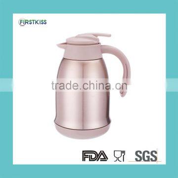 Double wall stainless steel vacuum coffee pot