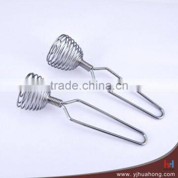 Durable spring egg beater kitchen whisk HEW-29