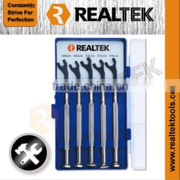 Professional 5PCS Precision Open End Wrench Set