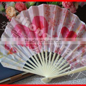 High Quality Bamboo Fabric Hand Fan photo-2