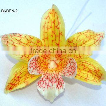 Fabric coated flower dendrobium orchid "BK-orchid"