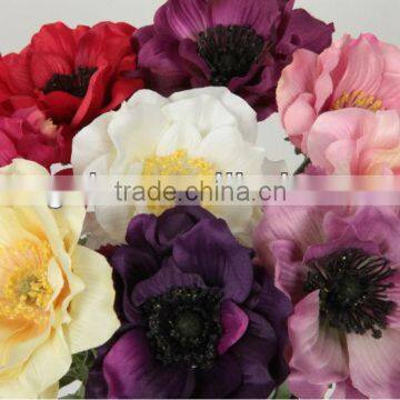 textile fabric crafts silk poppy flower 27706SF
