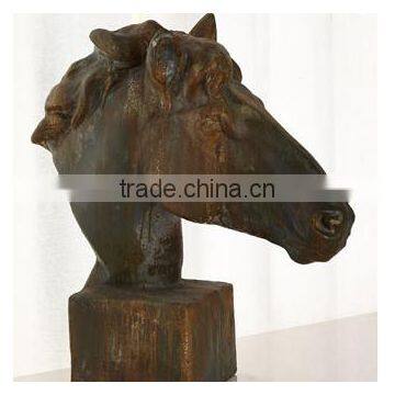 poly resin horse head for home decoration