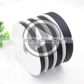 75mm Cheap custom satin 3 inch black grosgrain ribbon