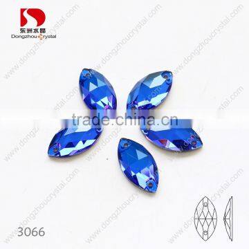 Horse Eye Shape Dongzhou 243 Color Flatback Sew on k5 Crystals Wholesale photo-4