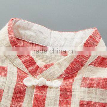 Chinese Style Baby Clothes Boy Cotton Striped Evening Jumpsuits for 0-2 Years Old Baby photo-5