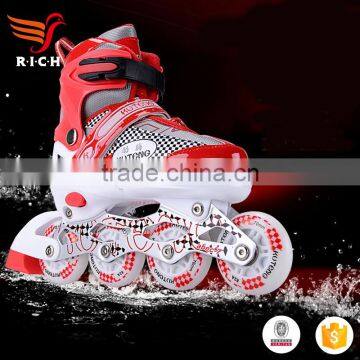 WSJ-X04 2017 Factory Wholesale Led Flat Women Wheel Sport Shoes and Sneakers photo-4