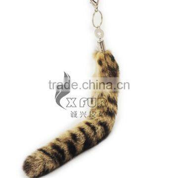 CX-R-27 New Items Customized Genuine Fur Tail Detachable Keychain